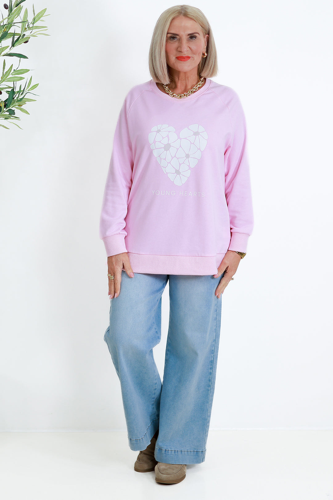 NEW Young Hearts Crew | PINK