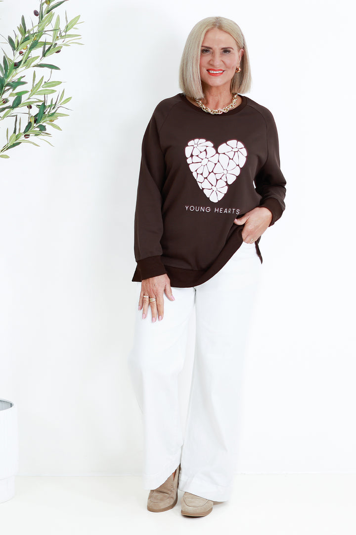 NEW Young Hearts Crew | CHOC BROWN