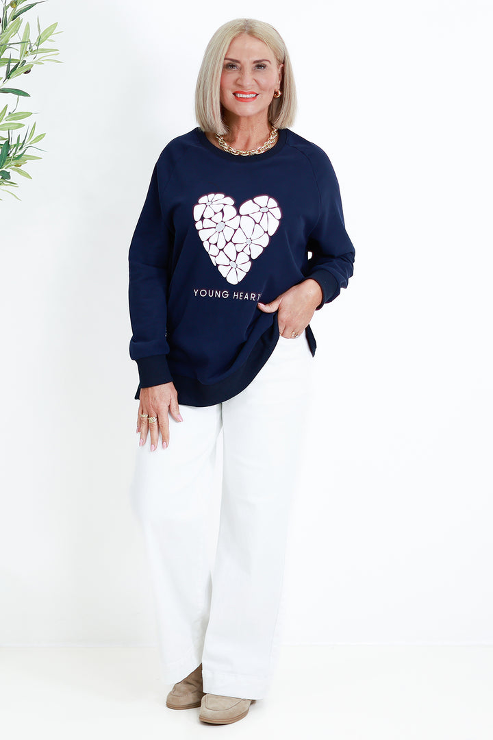 NEW Young Hearts Crew | NAVY BLUE