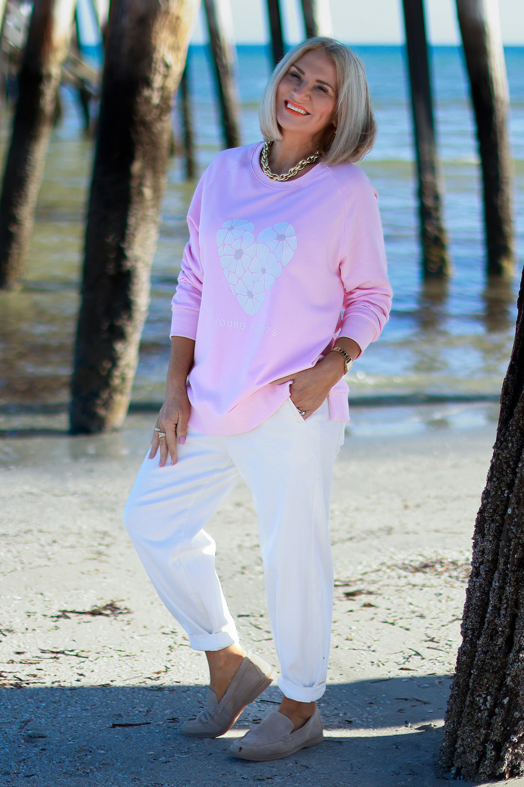 NEW Young Hearts Crew | PINK