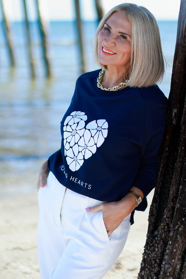 NEW Young Hearts Crew | NAVY BLUE