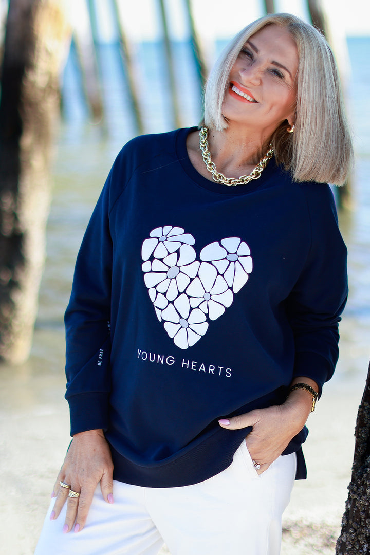 NEW Young Hearts Crew | NAVY BLUE