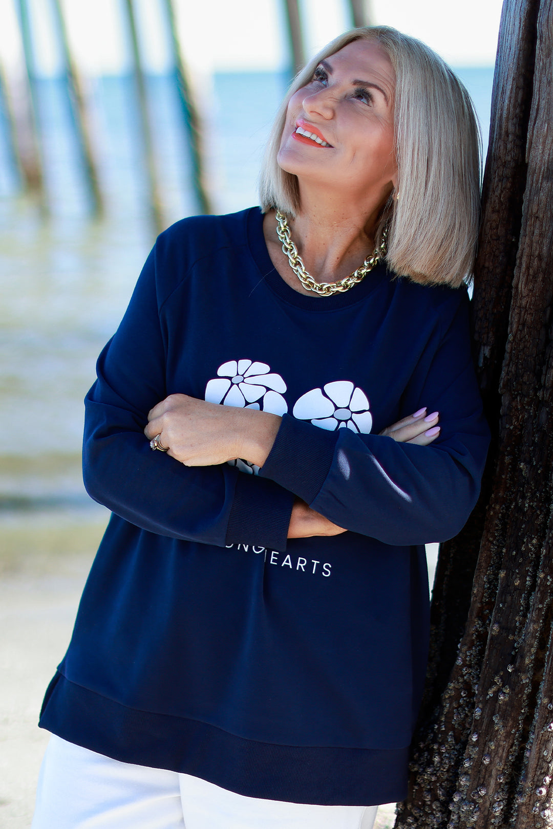 NEW Young Hearts Crew | NAVY BLUE