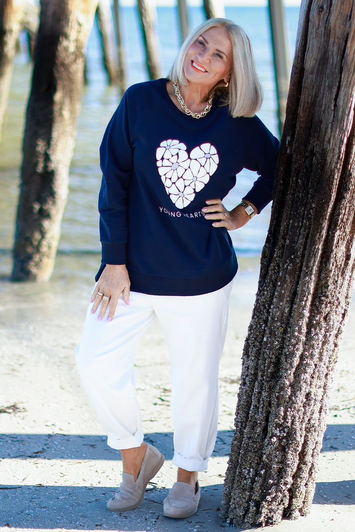 NEW Young Hearts Crew | NAVY BLUE