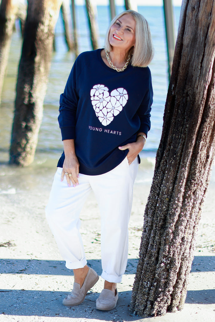 NEW Young Hearts Crew | NAVY BLUE