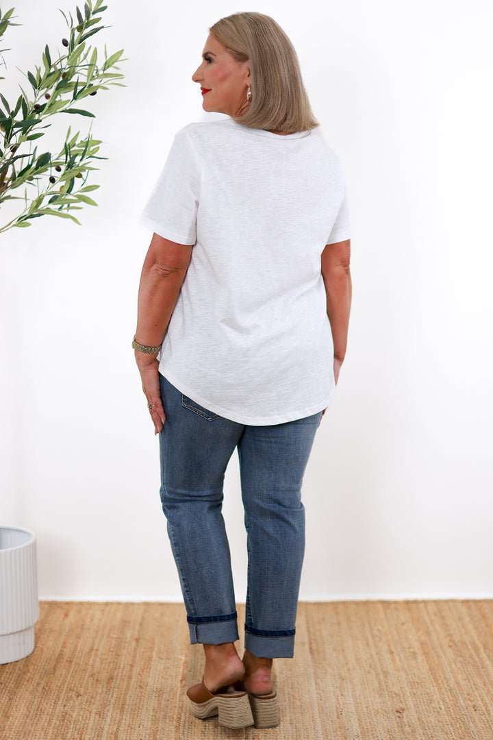 Leafy T-Shirt | WHITE