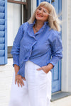 Romance Ruffles Shirt | Blue