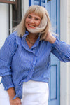 Romance Ruffles Shirt | Blue