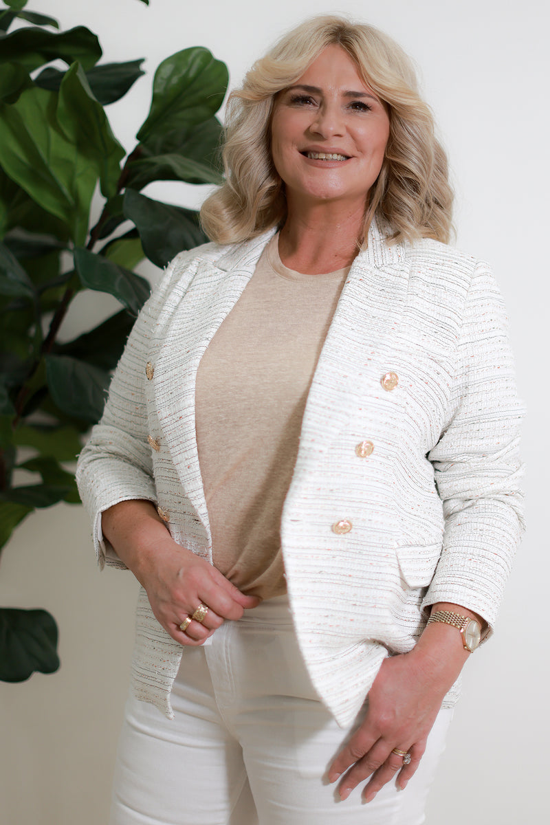 Nici Blazer | White Fleck