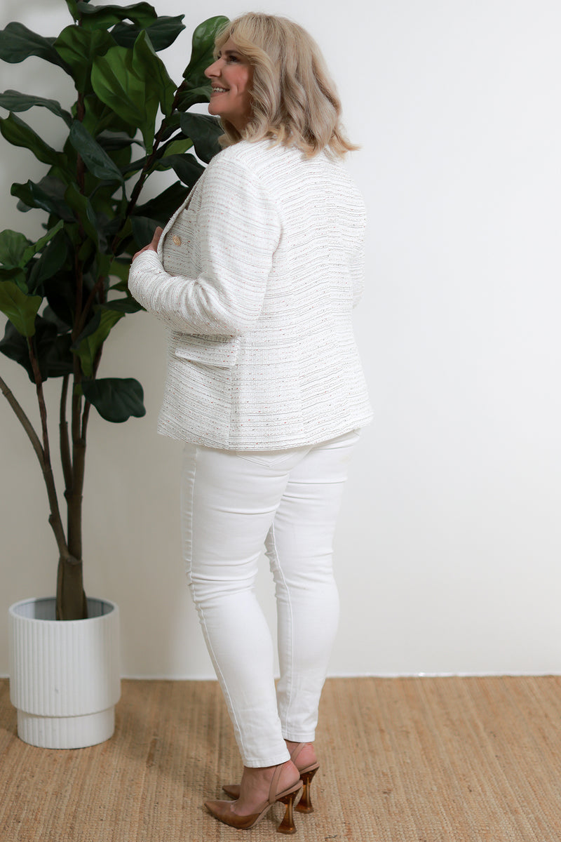 Nici Blazer | White Fleck