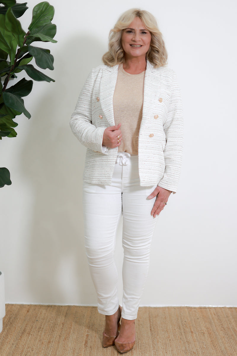 Nici Blazer | White Fleck
