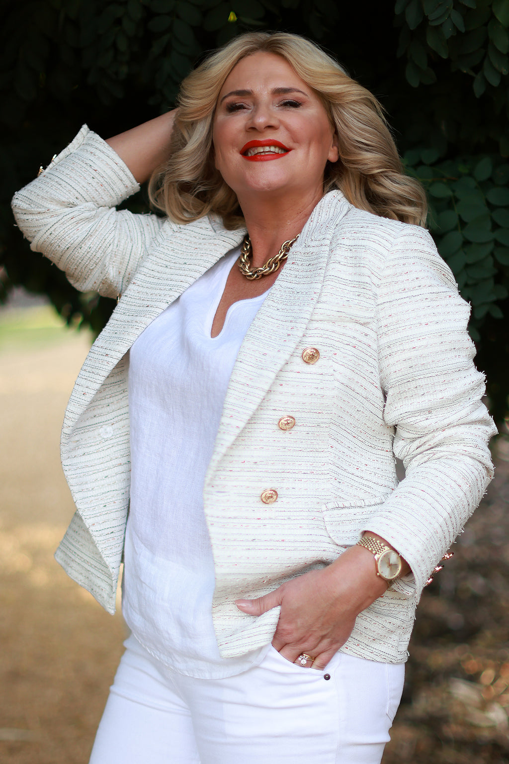 Nici Blazer | White Fleck