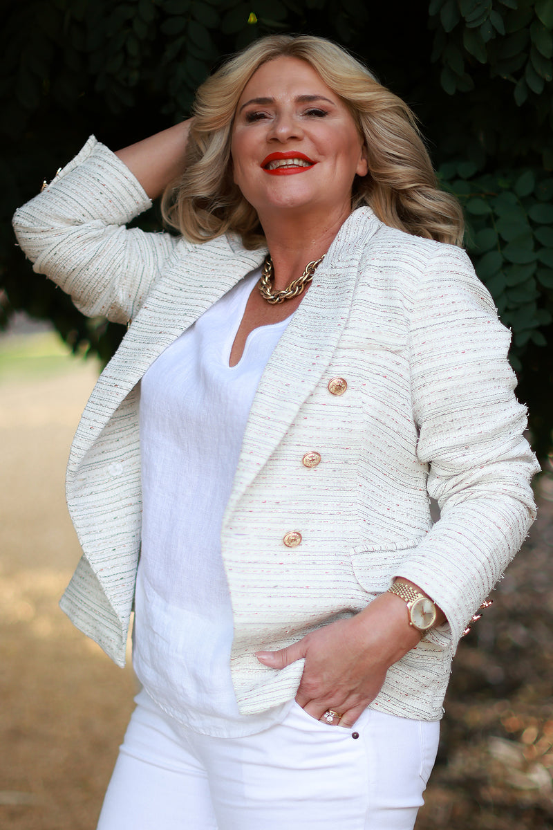 Nici Blazer | White Fleck