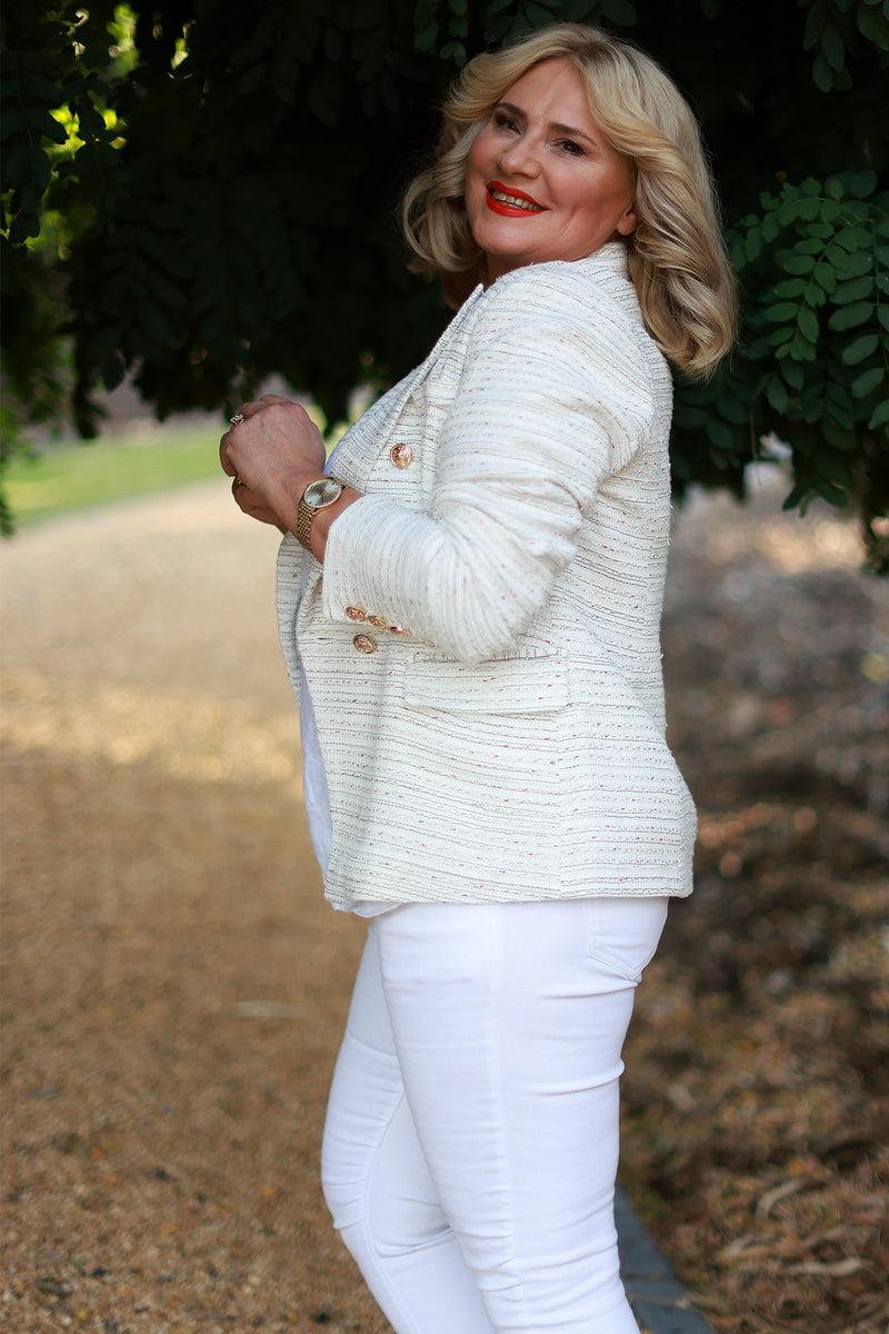 Nici Blazer | White Fleck