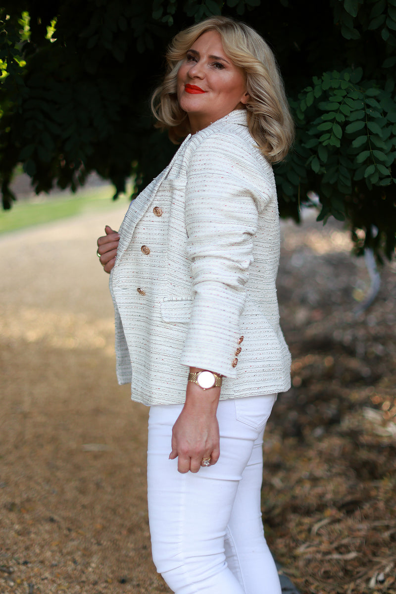 Nici Blazer | White Fleck