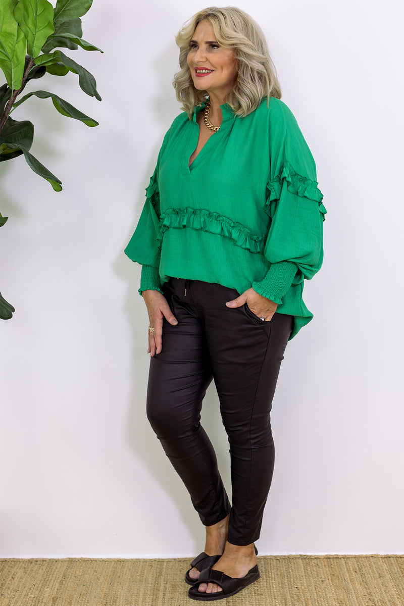 Eva Frill Shirt | Green