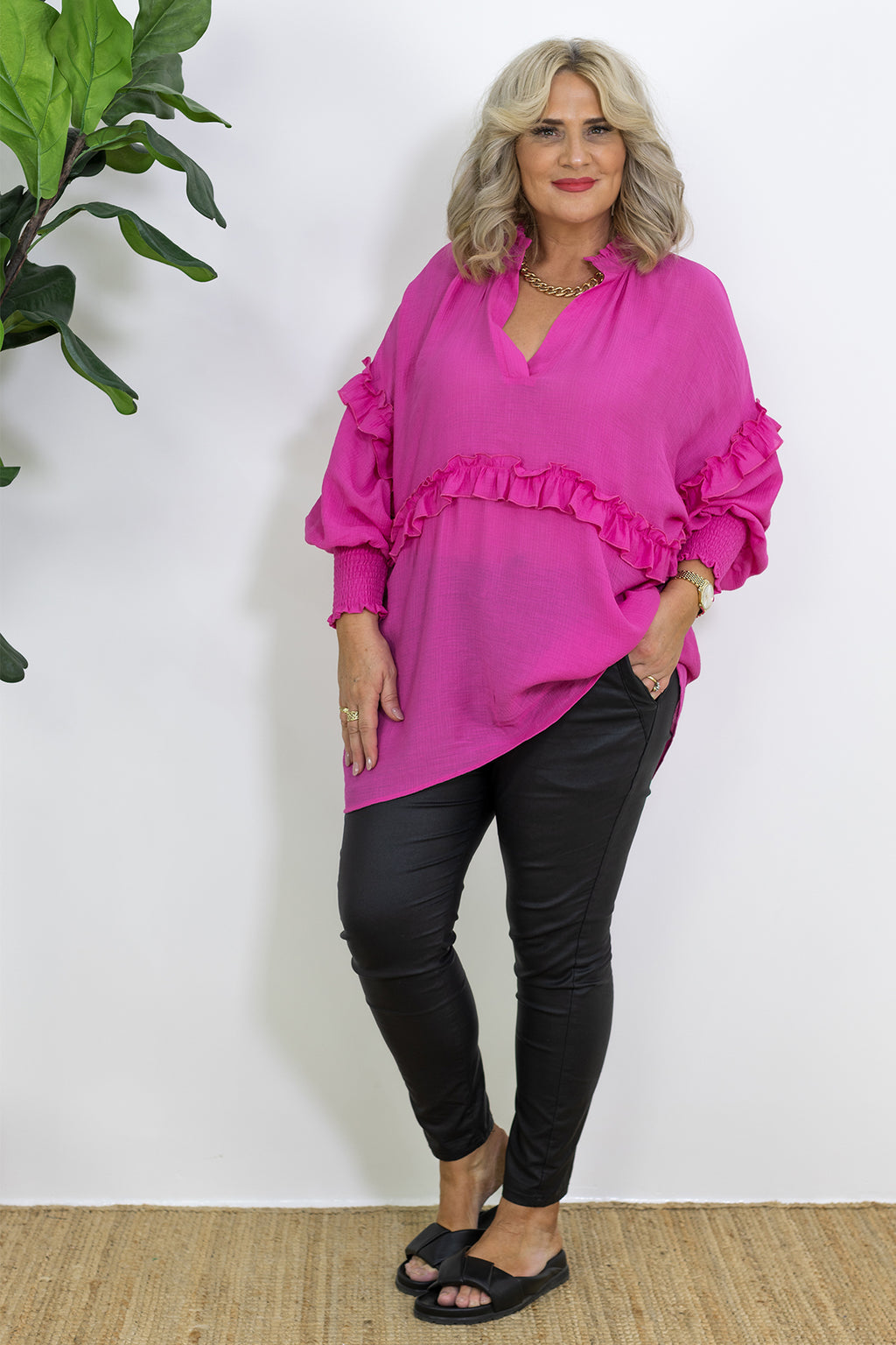 Eva Frill Shirt | Pink