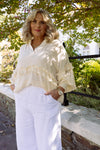 Eva Frill Shirt | Cream