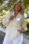 Eva Frill Shirt | Cream