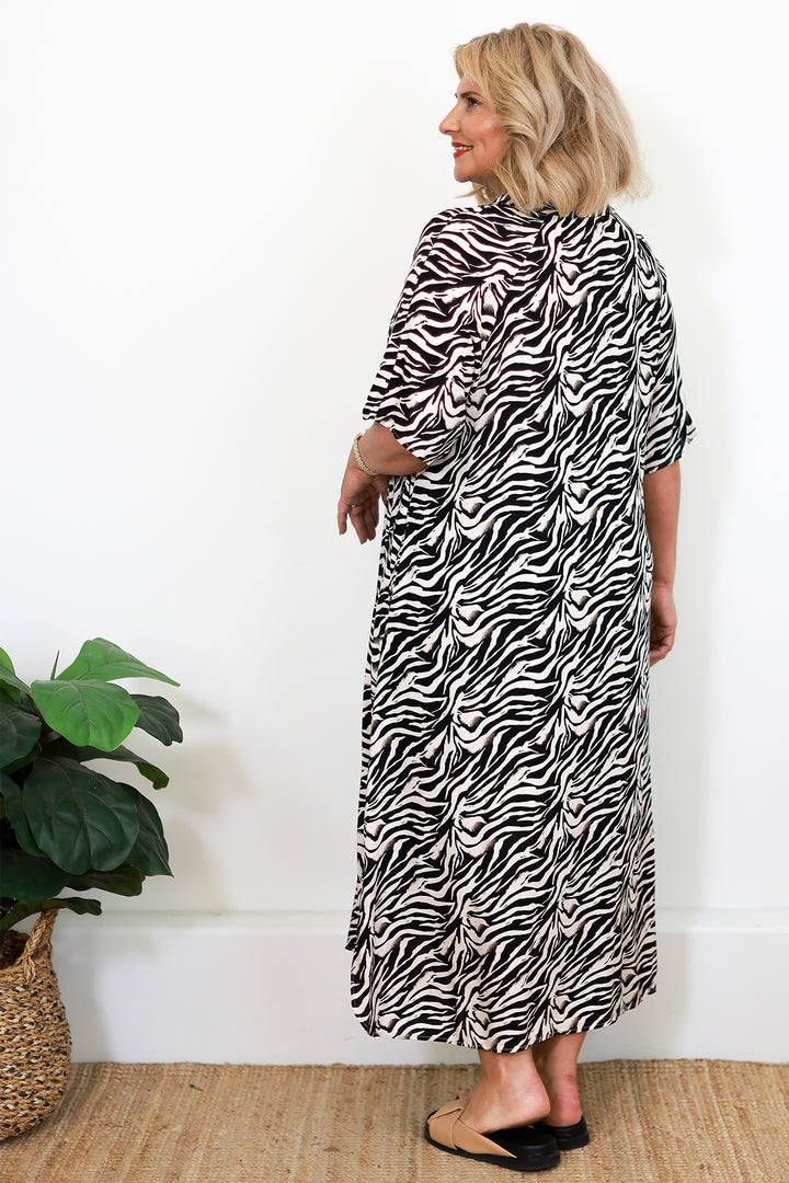 Gianni Shirt Dress | Zebra