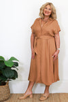Sienna Dress | Rust - Free Gift Included
