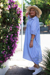 Sterling Shirt Dress | Blue Stripe