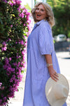 Sterling Shirt Dress | Blue Stripe