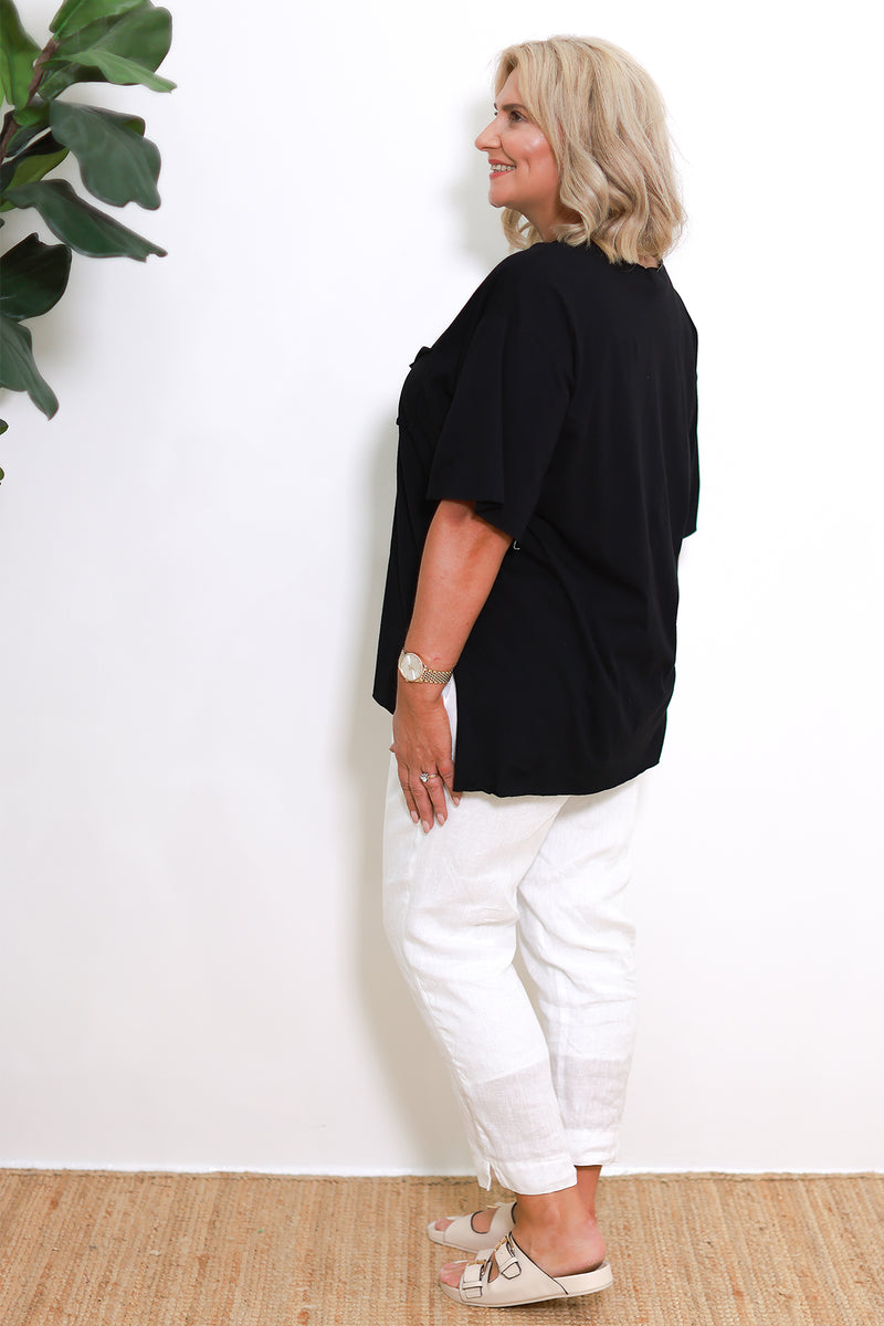 Relaxed Pocket Tshirt | Black