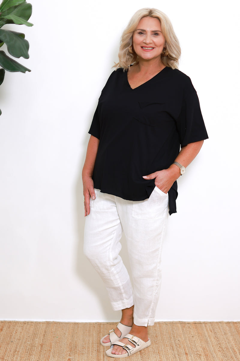 Relaxed Pocket Tshirt | Black