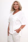 Relaxed Pocket Tshirt | White