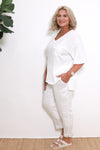 Relaxed Pocket Tshirt | White