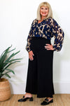 Cari Palazzo Pant | Blue