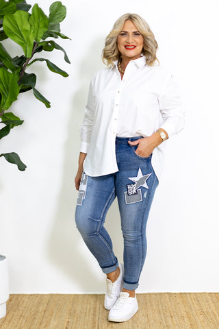 Baxter Pant | Natural Stripe