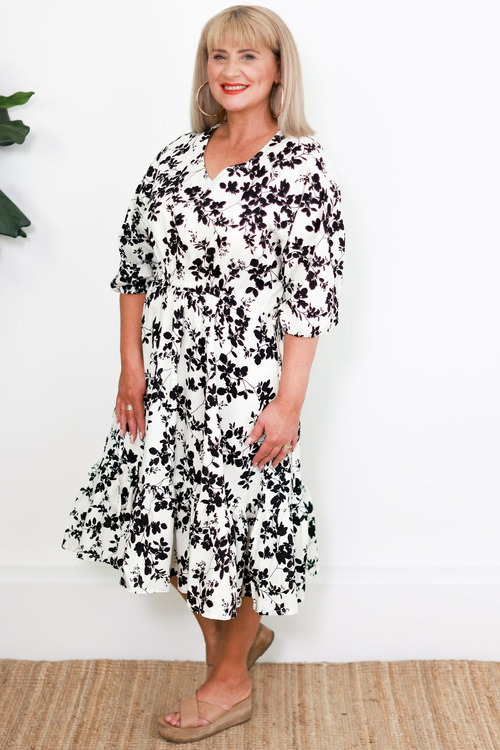 Pippa Blossom Dress | Black