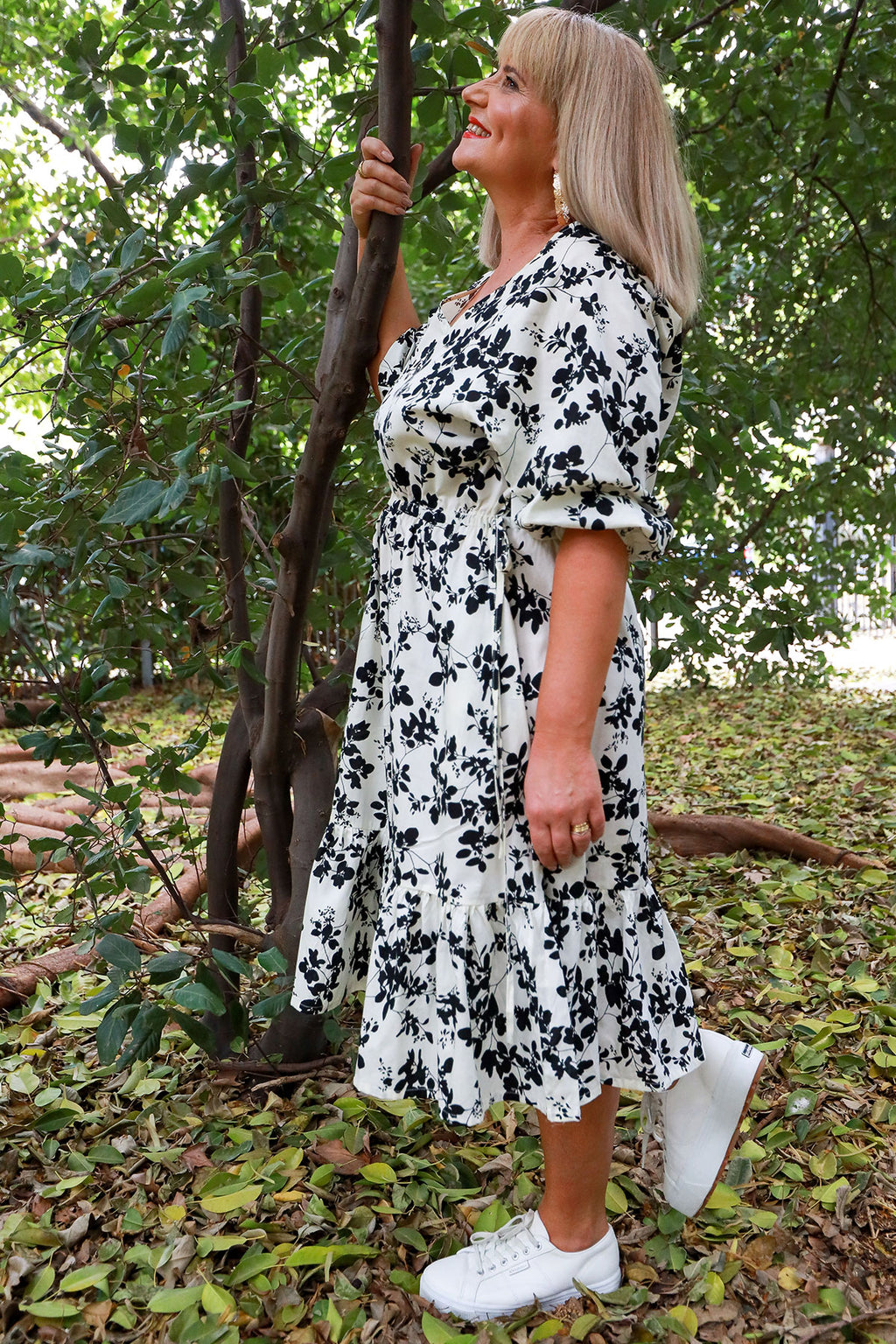 Pippa Blossom Dress | Black