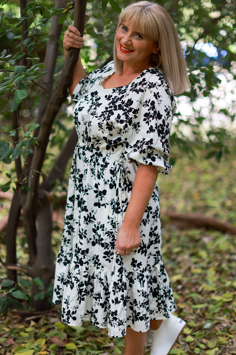 Pippa Blossom Dress | Black