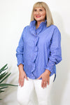 Romance Ruffles Shirt | Blue