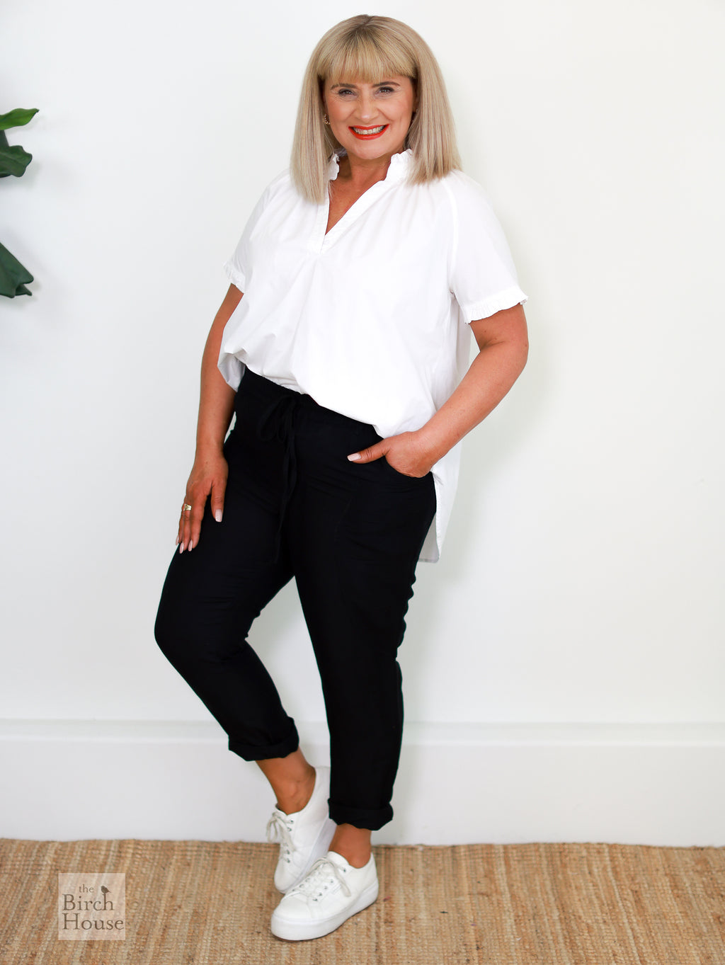 Black | Soho Linen Pants