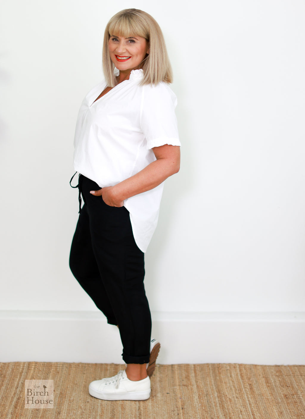 Black | Soho Linen Pants